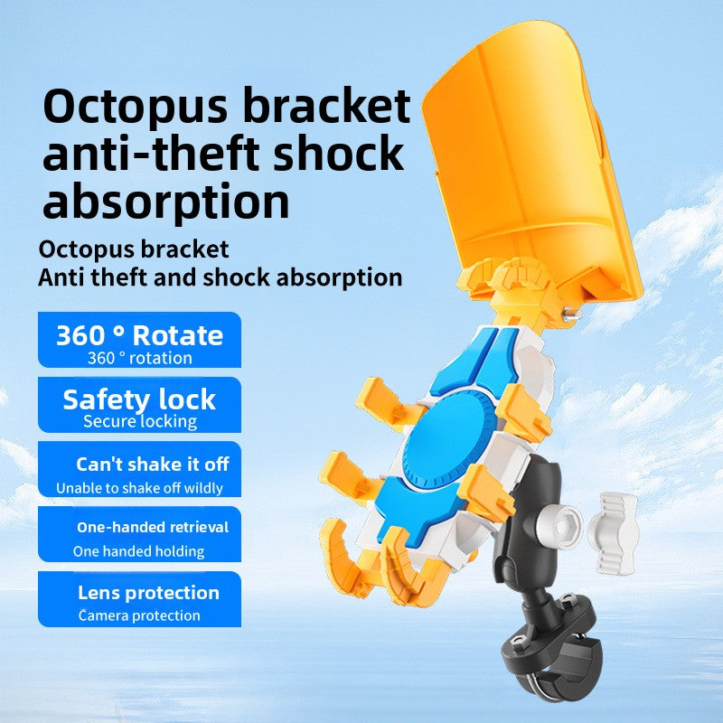 Electric vehicle shock-proof mobile phone holder