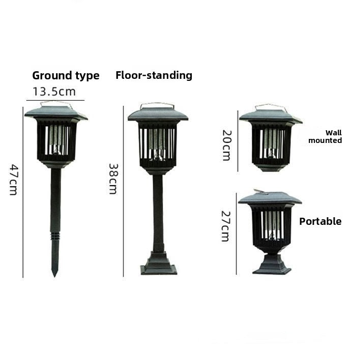 Solar Mosquito Killer Lamp Outdoor Waterproof LED Light