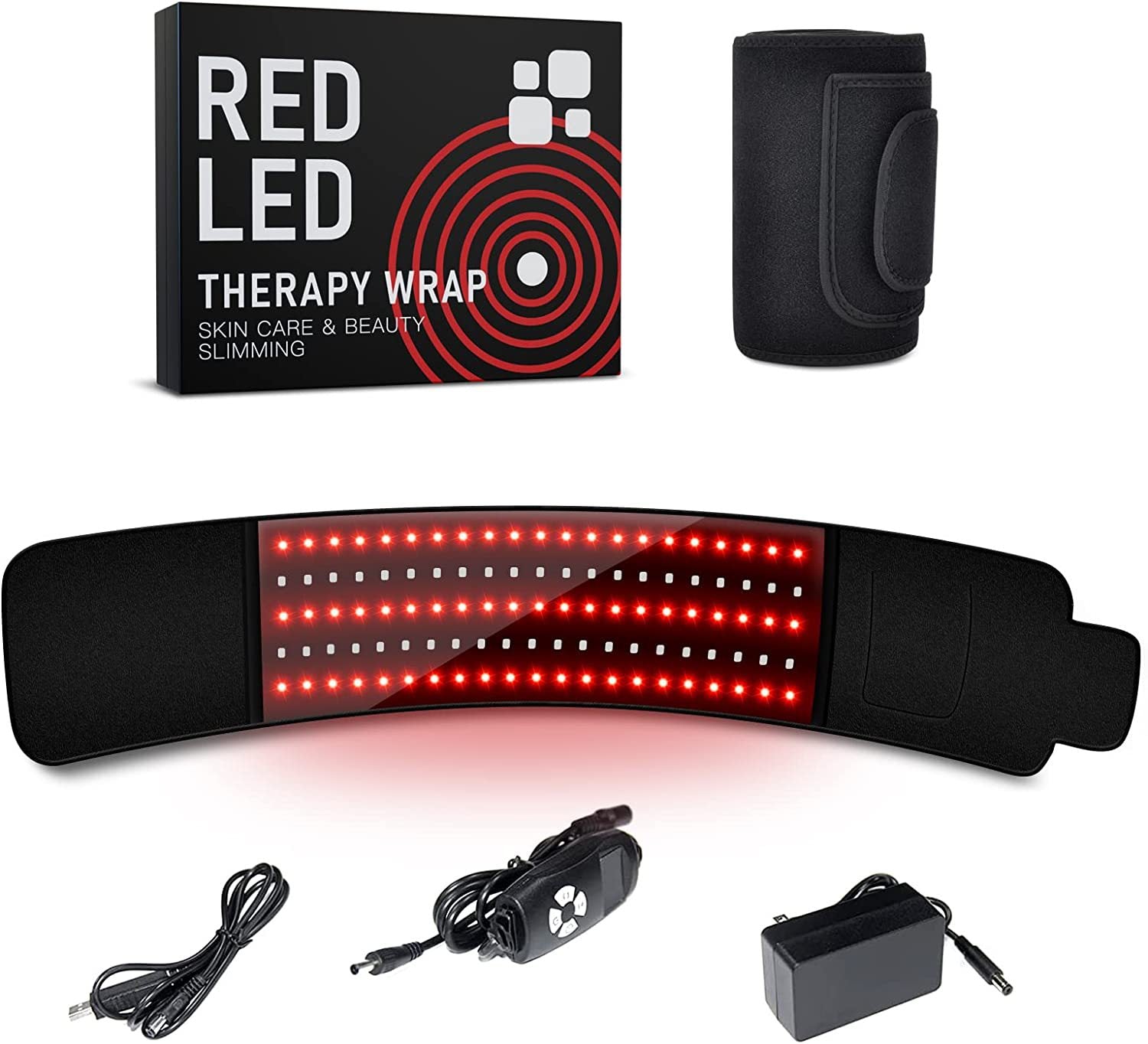 EMS Pulse Infrared Heating LED Therapy Massage Belt