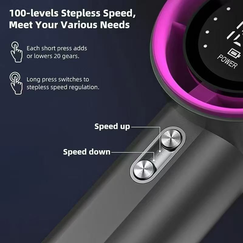 100-Speed USB Rechargeable Handheld Fan