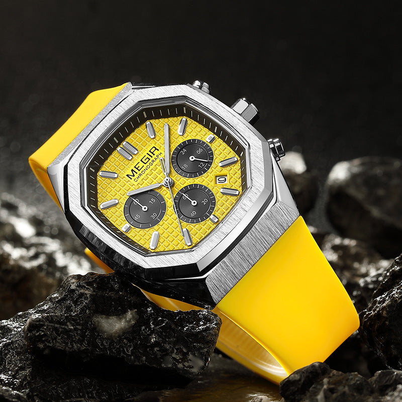 Men's Multifunctional Square Sports Watch