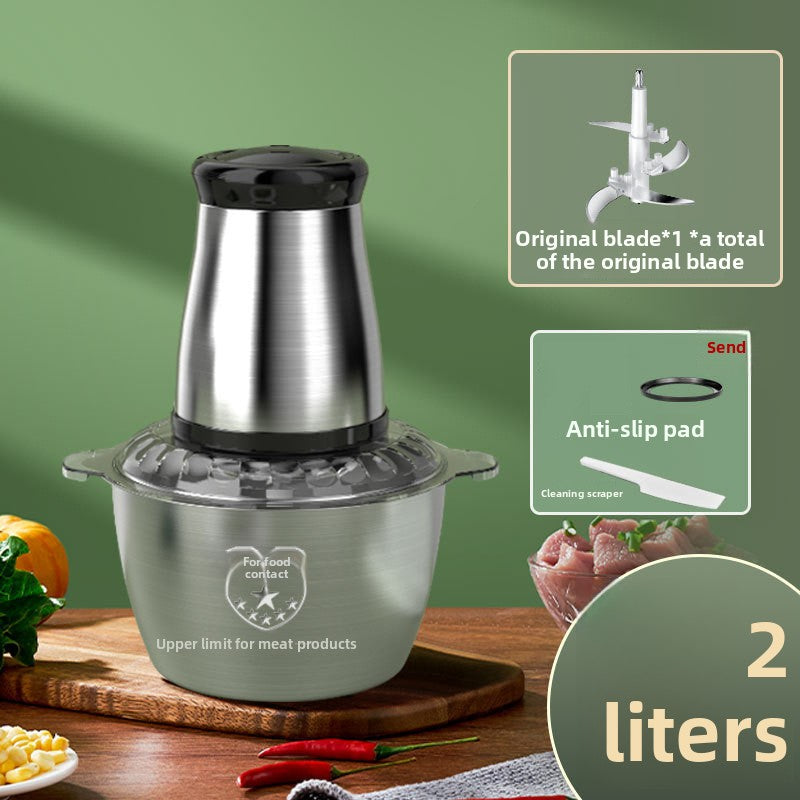Small household stainless steel meat grinder