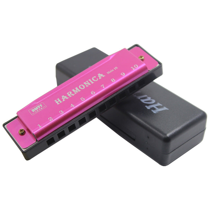 10-Hole Titanium Blues Harmonica for Kids Educational Music Toy
