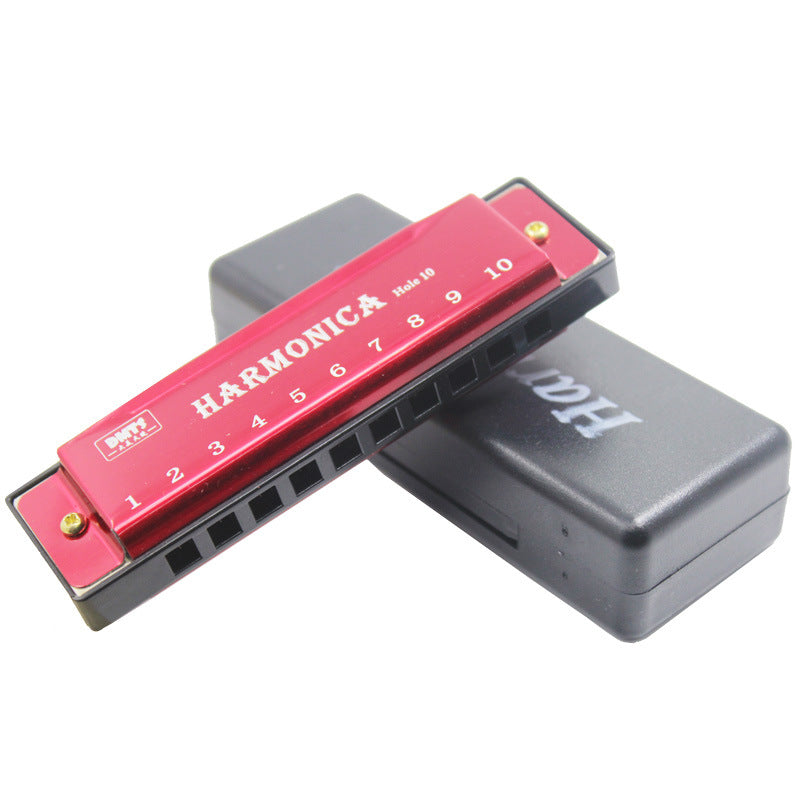 10-Hole Titanium Blues Harmonica for Kids Educational Music Toy