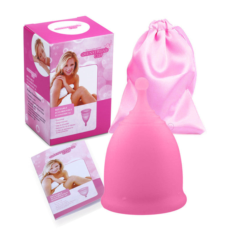 Ball-shaped handle silicone menstrual cup