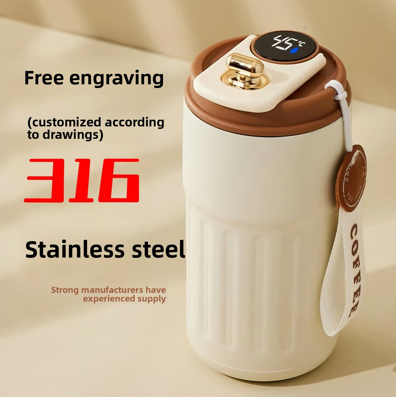 Smart 316 Stainless Steel Water Bottle