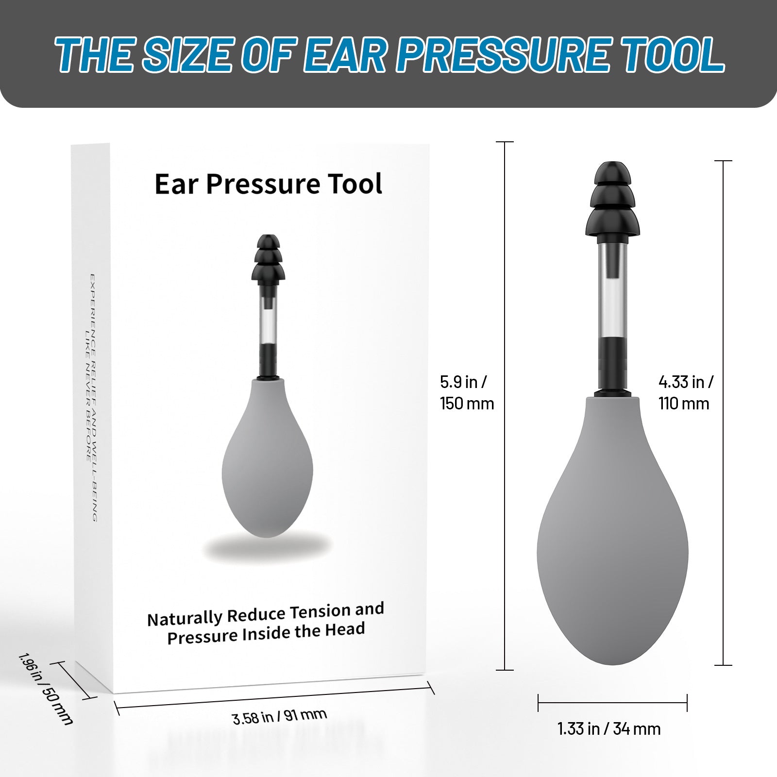 Ear pressure device massage tool