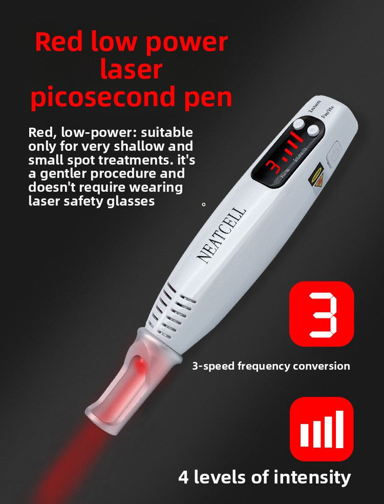 Rechargeable Laser Spot Removal Pen with Red & Blue Light