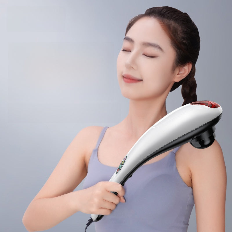 Handheld Dolphin Electric Massager with 3 Interchangeable Heads