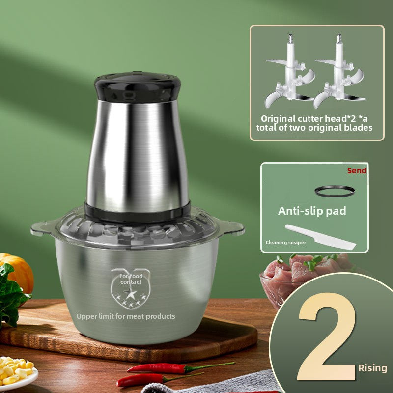 Small household stainless steel meat grinder