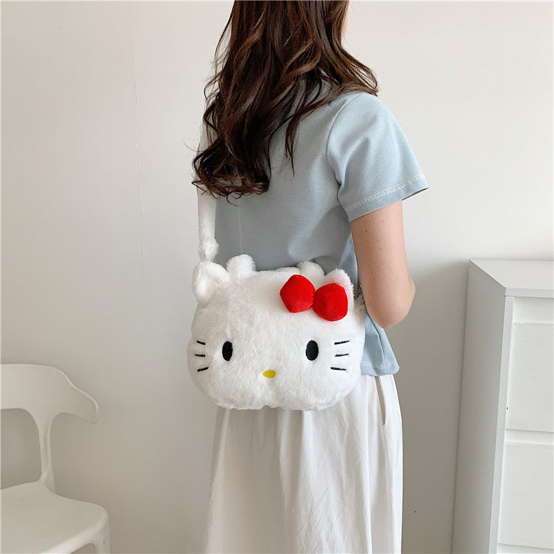 Cartoon Cute Bag Girl Plush Handheld Shoulder Bag