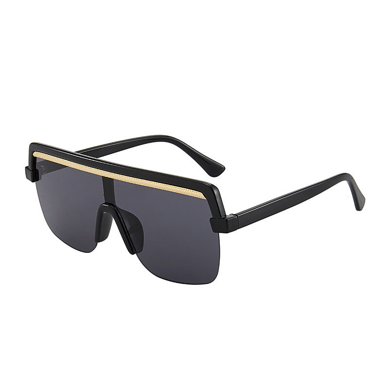 Large Frame One-Piece Sunglasses