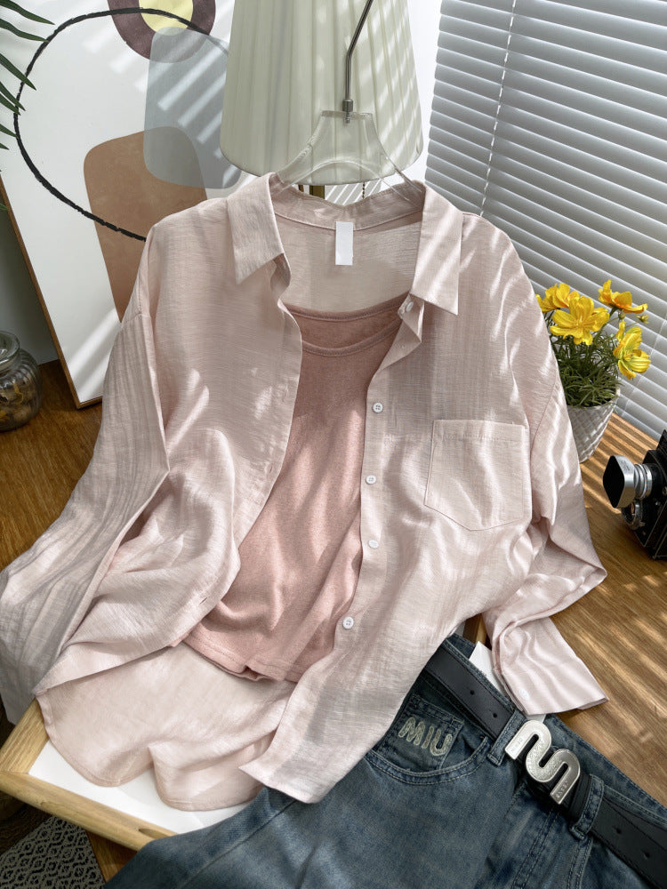 Ice silk sun-protective shirt