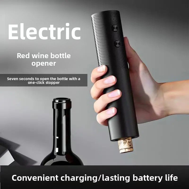 Electric USB Rechargeable Wine Bottle Opener with Base