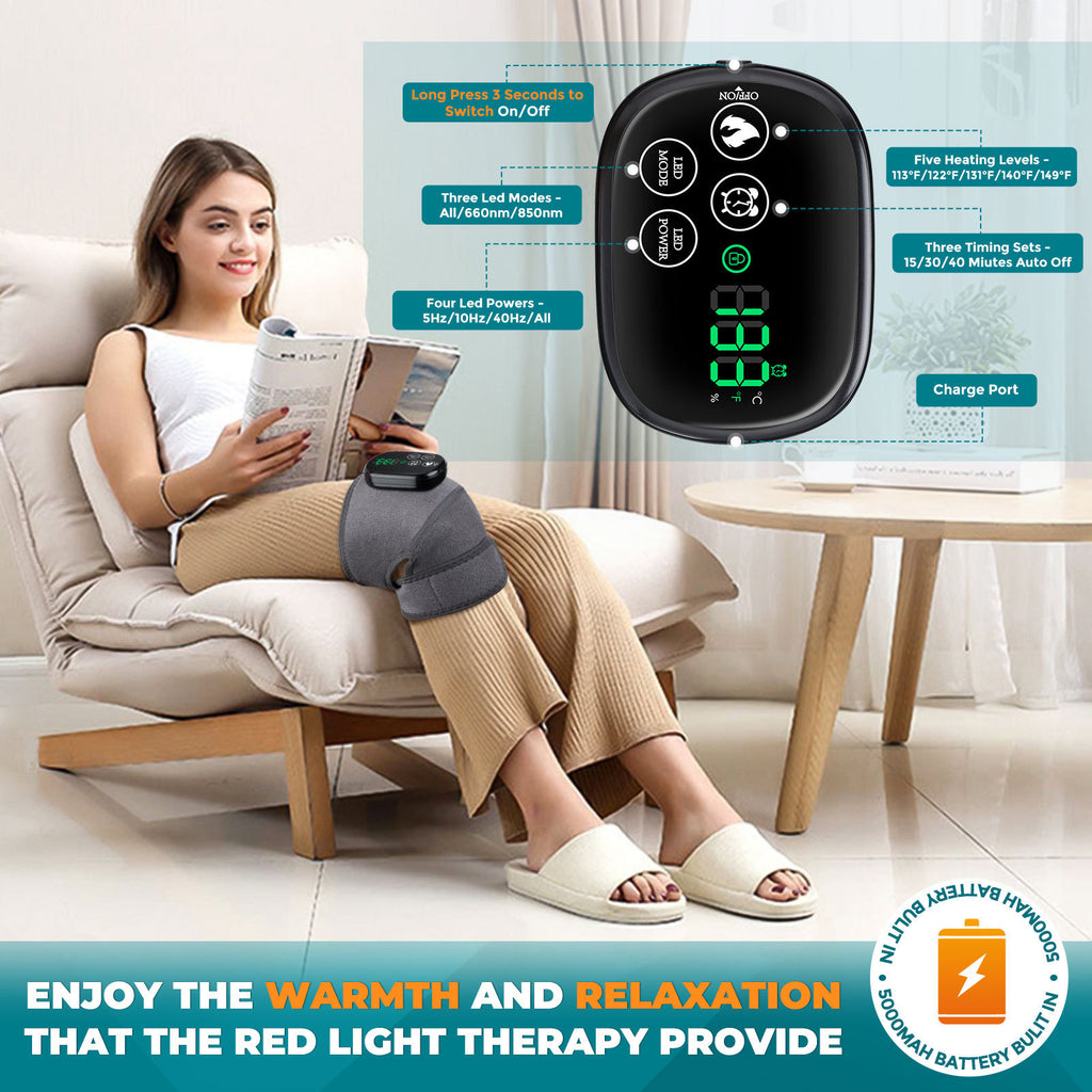 LED therapy knee pad