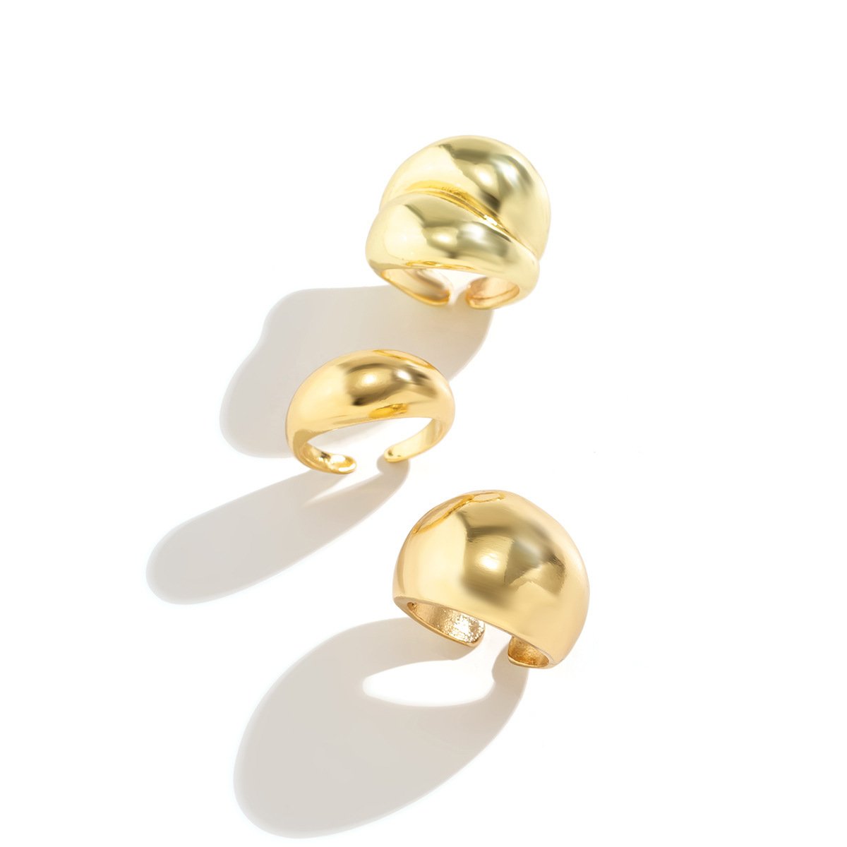 Joint ring with exaggerated opening set ring