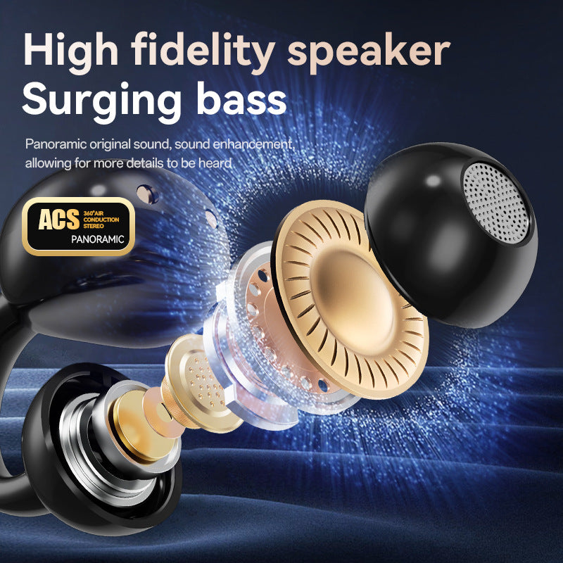 M100 Bluetooth Earphones with AI Translation and Digital Display