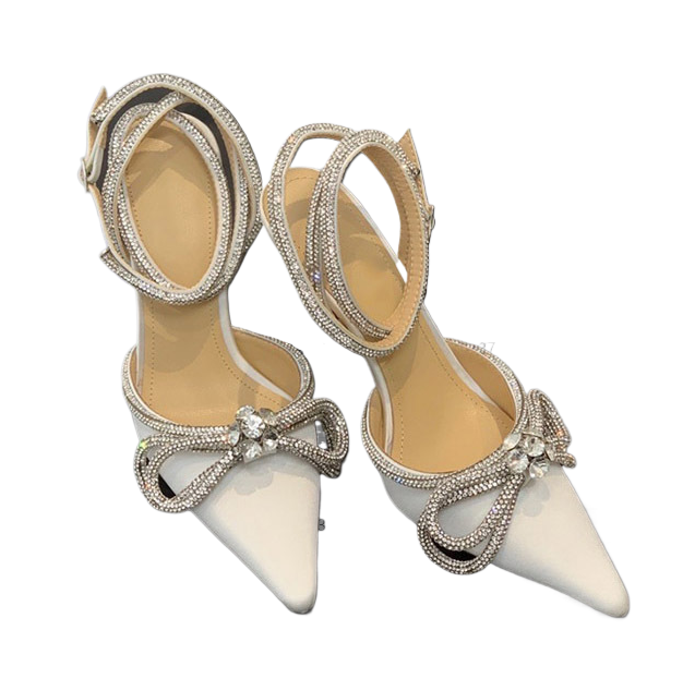 Baotou High Heel Pointed Toe Sandals