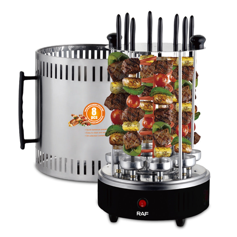 Barbecue oven roasting machine household multifunctional frying and roasting integrated soot-free charcoal oven