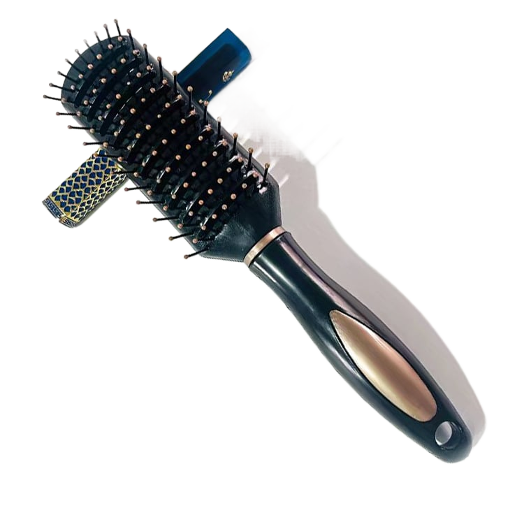 Household curly hair comb men's and women's air cushion airbag massage comb ribs comb inner buckle styling hair cylinder roll comb