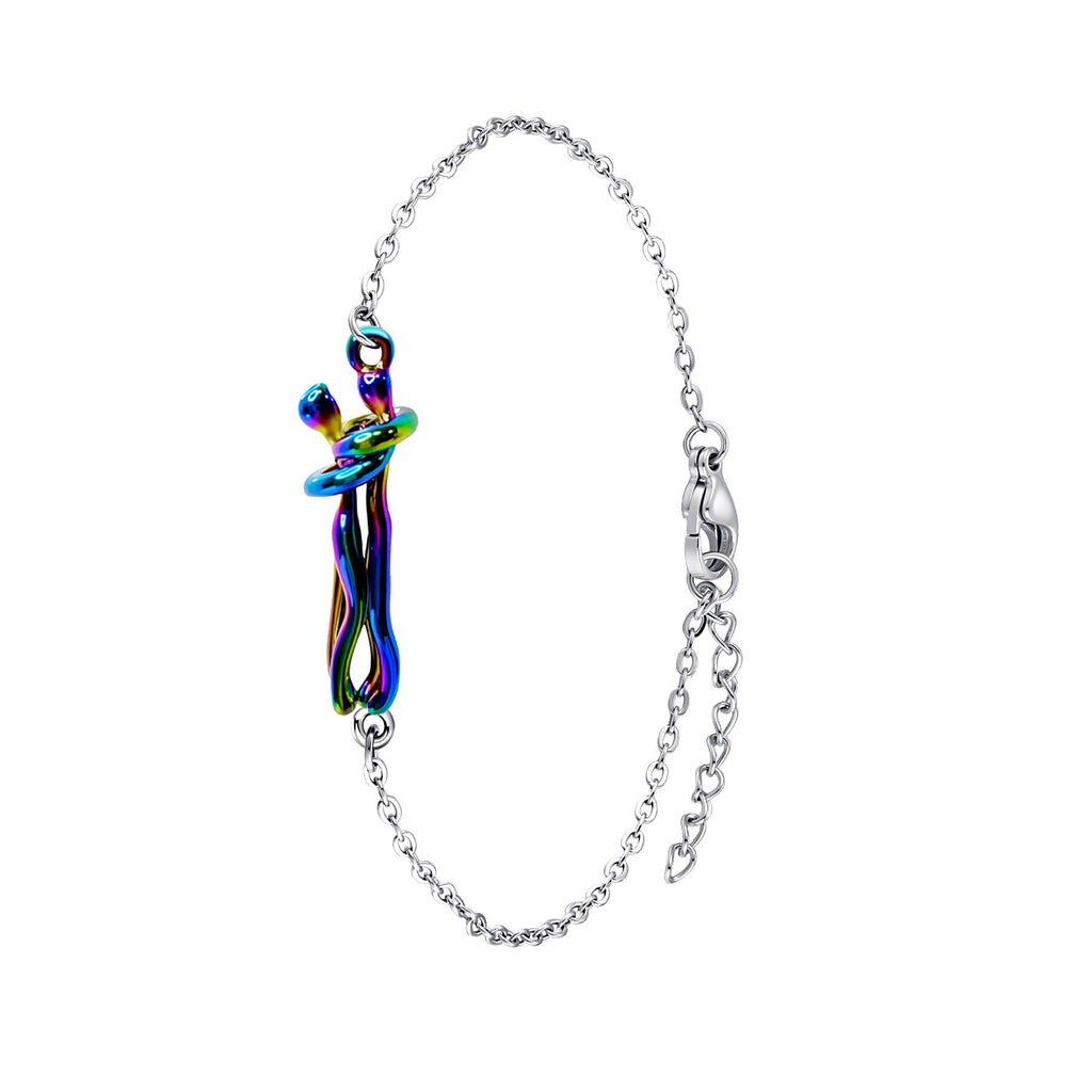 Couple Embrace Pendant Necklace