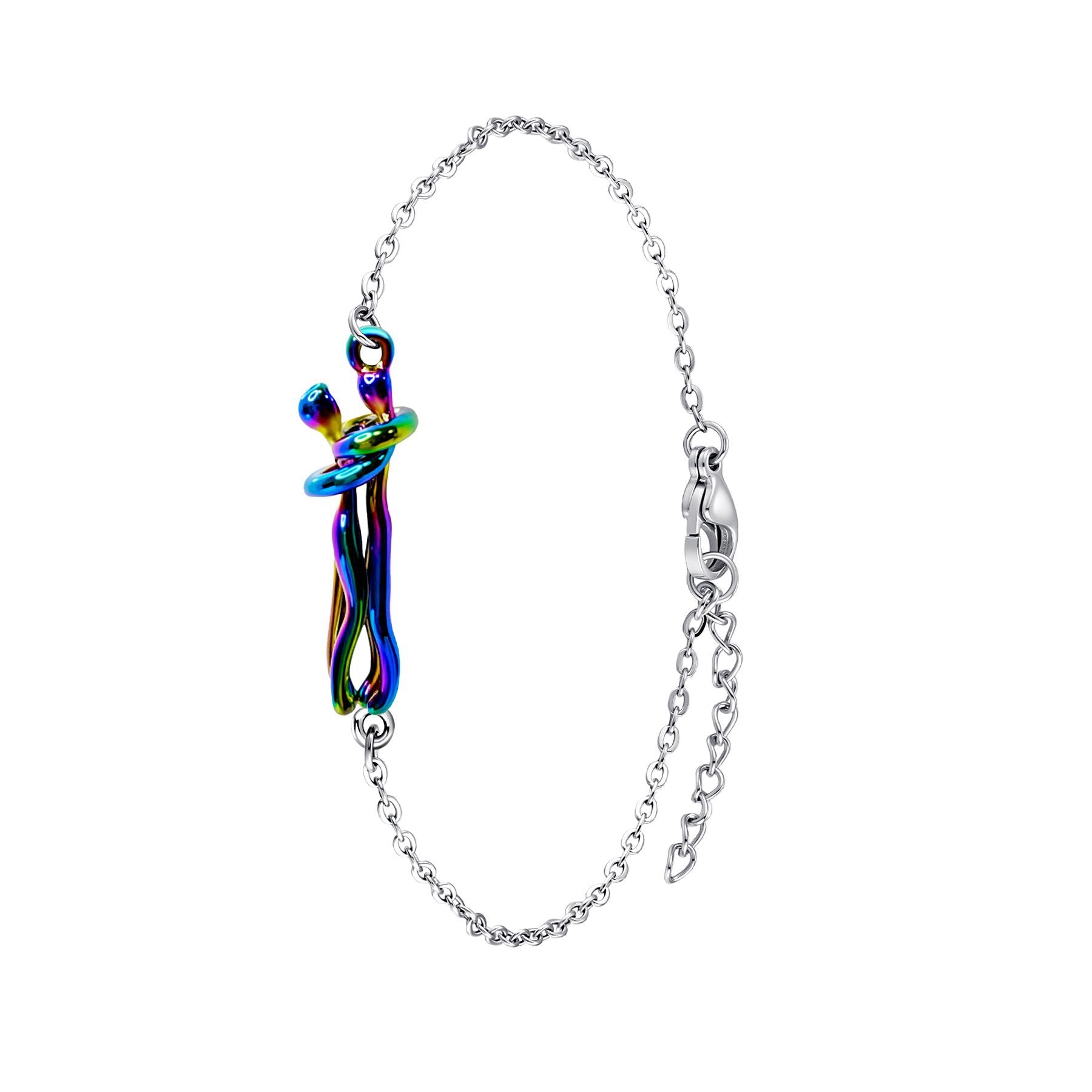 Couple Embrace Pendant Necklace