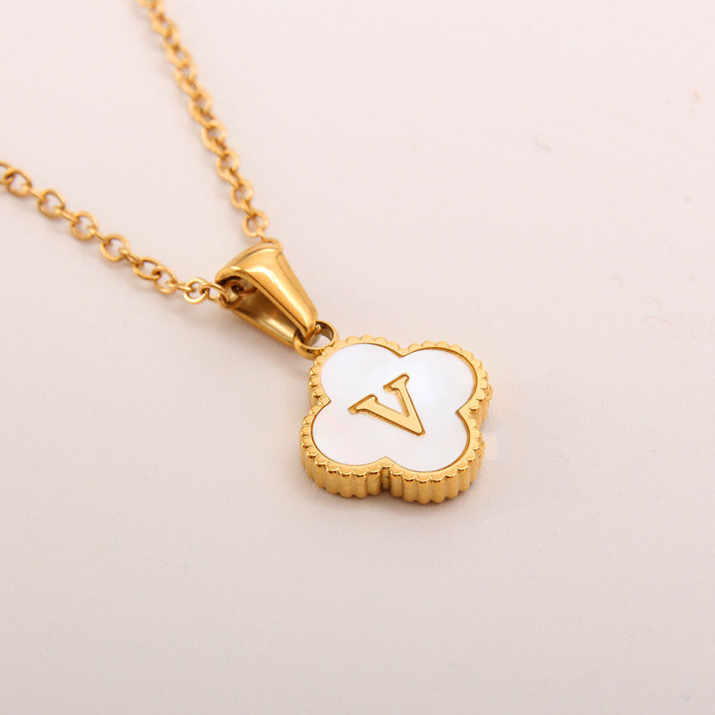 Gold-Plated Letter Necklace