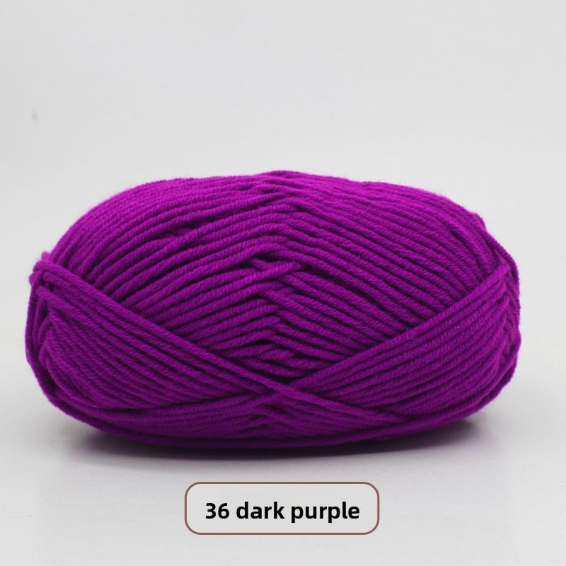 Five-Strand Milk Cotton Yarn for Knitting and DIY Crafts