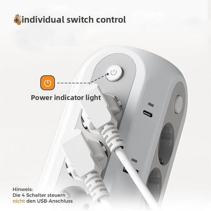 Multi-functional multi-hole wiring socket
