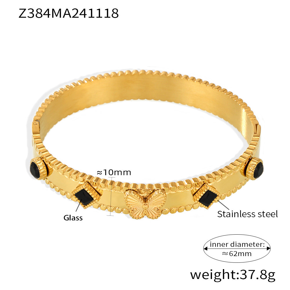 High version of gold bracelet with buckle