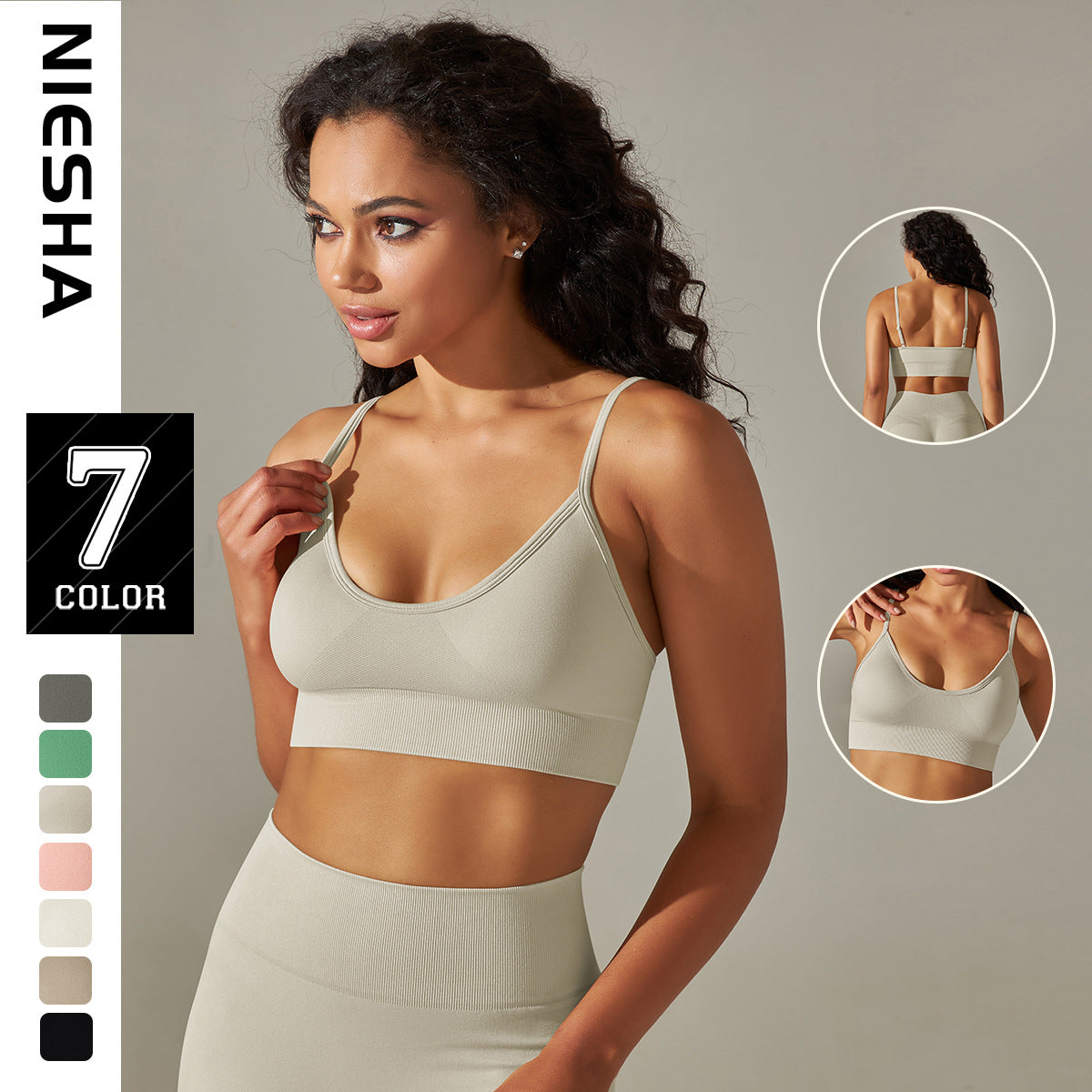 Seamless Quick-Drying Yoga Sports Bra for Women