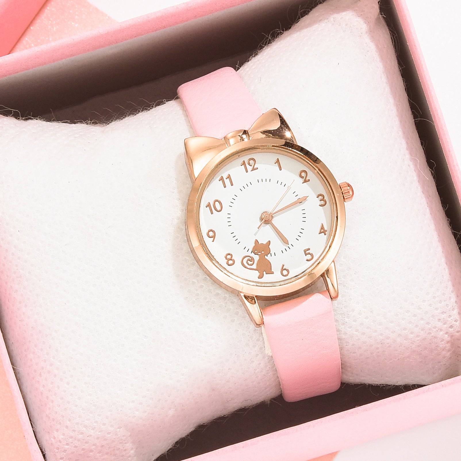 Kids Waterproof Quartz Watch with Bracelet, Cute Girl's Fashion Watch, Korean Style
