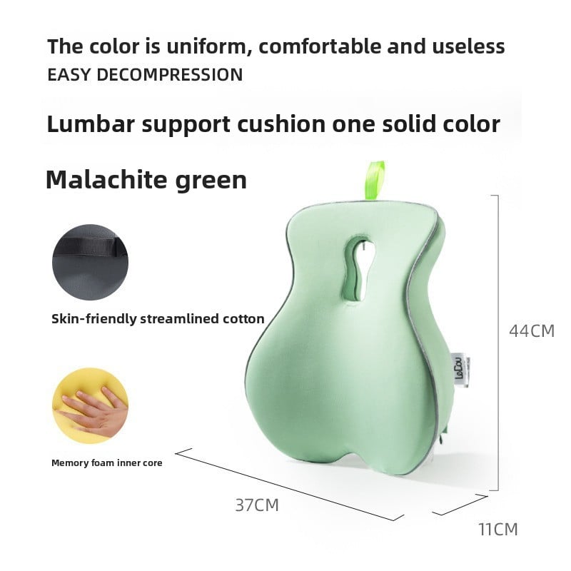 Ergonomic Memory Foam Back Support Cushion for Office Chair