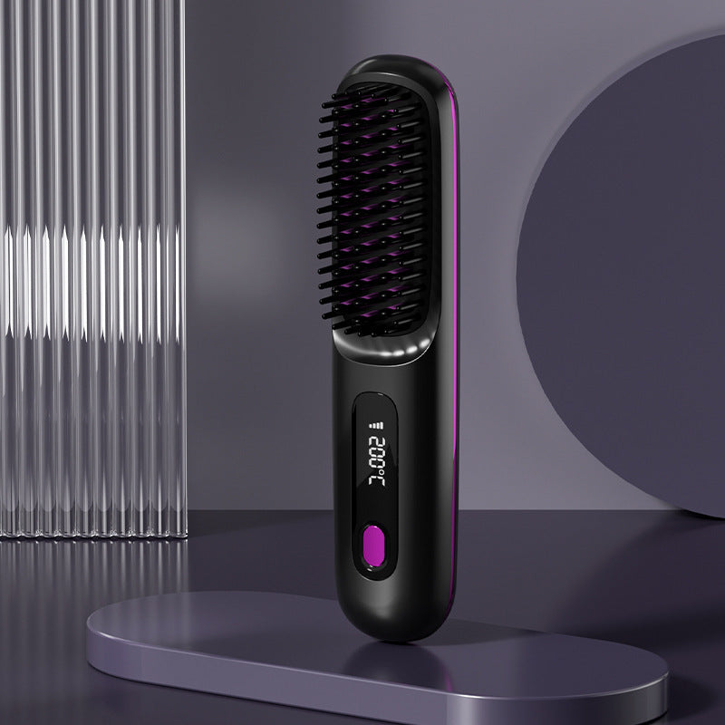 Rechargeable electronic hair straightener