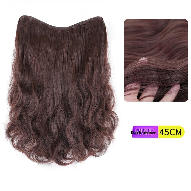 V-Shaped Fluffy Synthetic Hair Wig ? Straight/Curly (50cm/60cm)