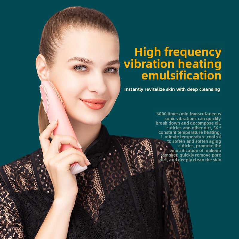 Electric Warm Facial Cleansing Massager