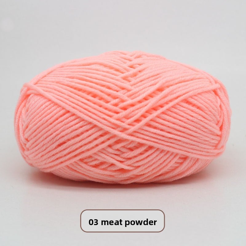 Five-Strand Milk Cotton Yarn for Knitting and DIY Crafts