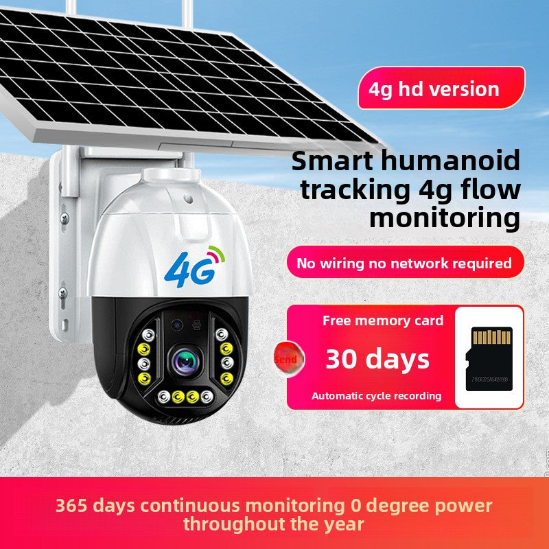 Solar-powered surveillance camera