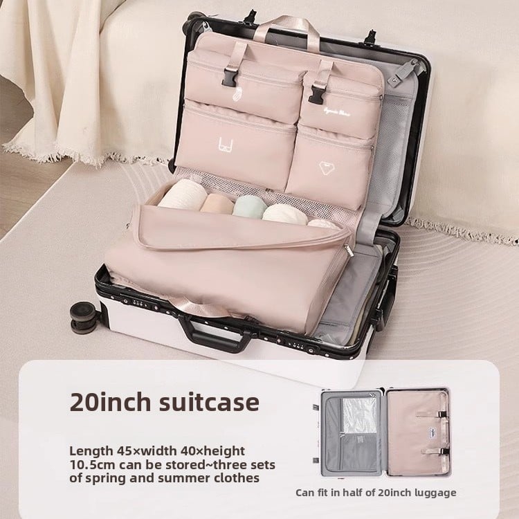 Portable Hanging Travel Storage Bag for Underwear and Toiletries