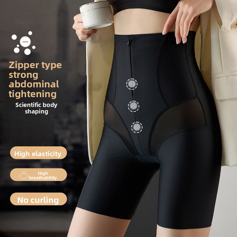 High Waist Shaping Pants with Zipper