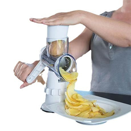 Multifunctional Hand-Cranked Vegetable Slicer with Grater