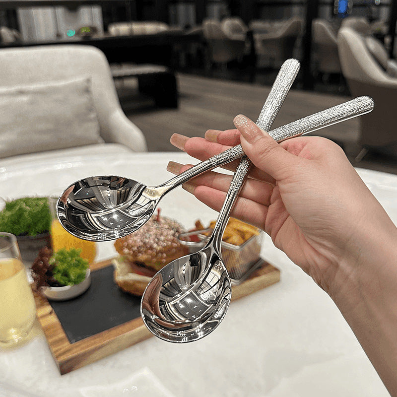 Long Handle 304 Soup Spoon