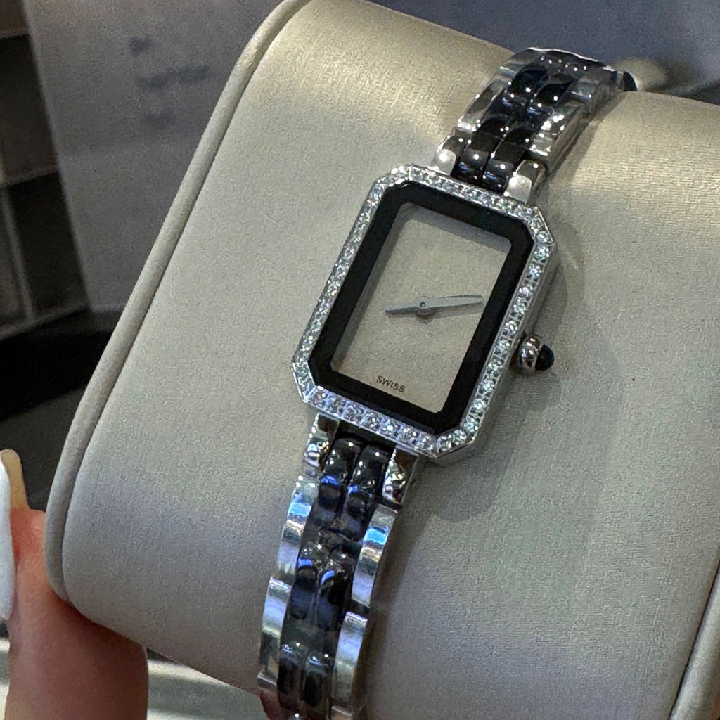 Elegant Ceramic Square Women's Watch