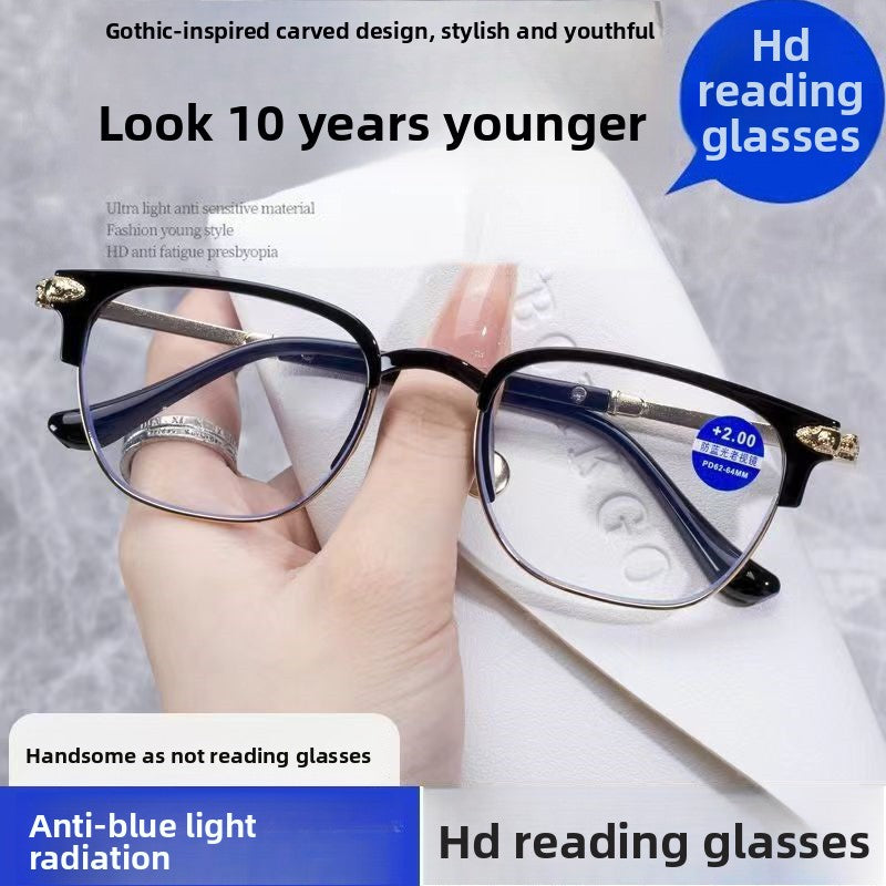 Anti-blue light reading glasses