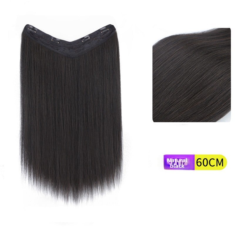 V-Shaped Fluffy Synthetic Hair Wig ? Straight/Curly (50cm/60cm)