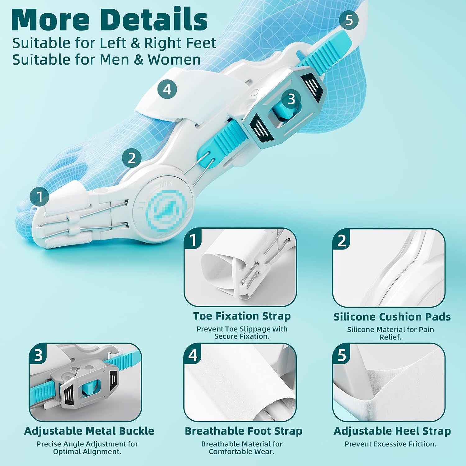 Adjustable Big Toe Valgus Corrector for Men and Women