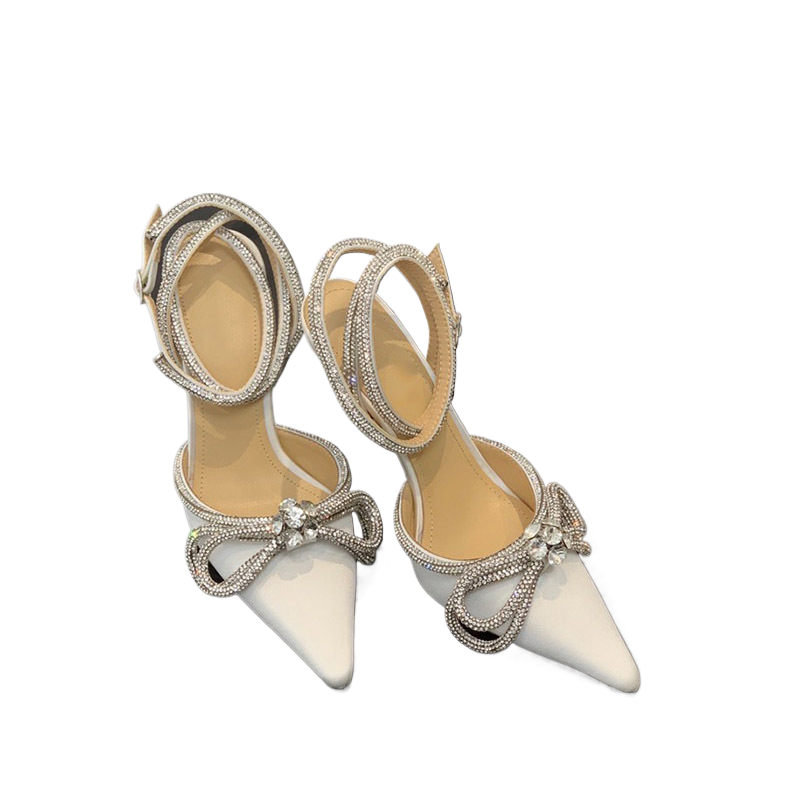 Baotou High Heel Pointed Toe Sandals