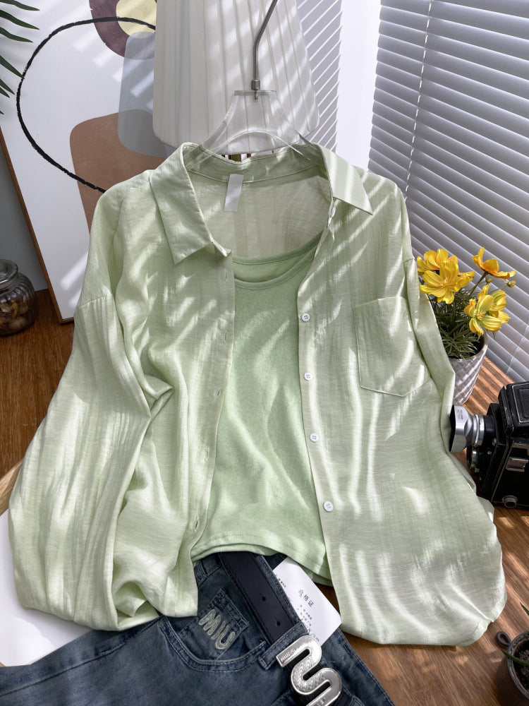 Ice silk sun-protective shirt