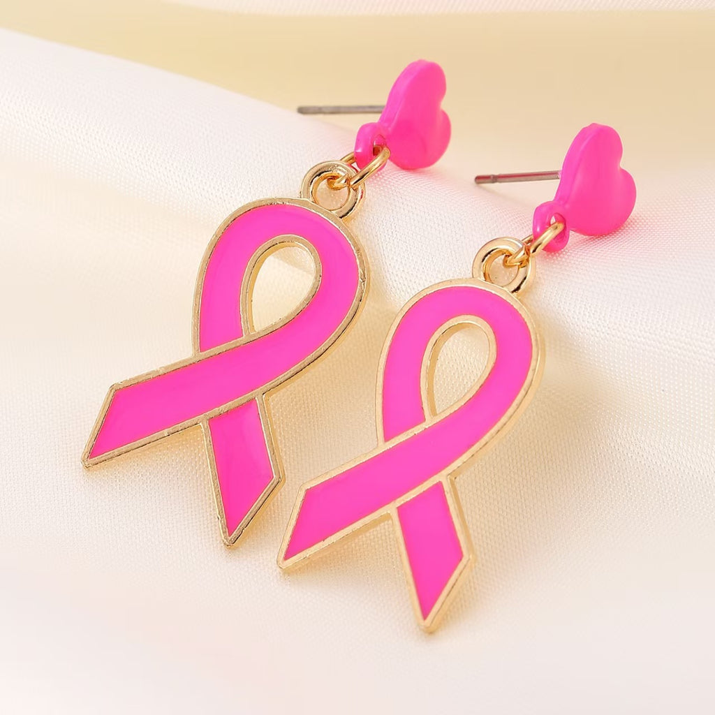 Breast cancer awareness necklace