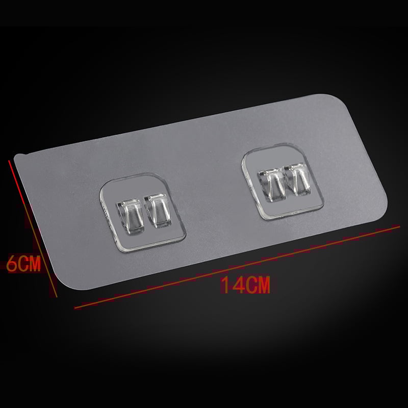 Transparent and traceless hook without punching holes